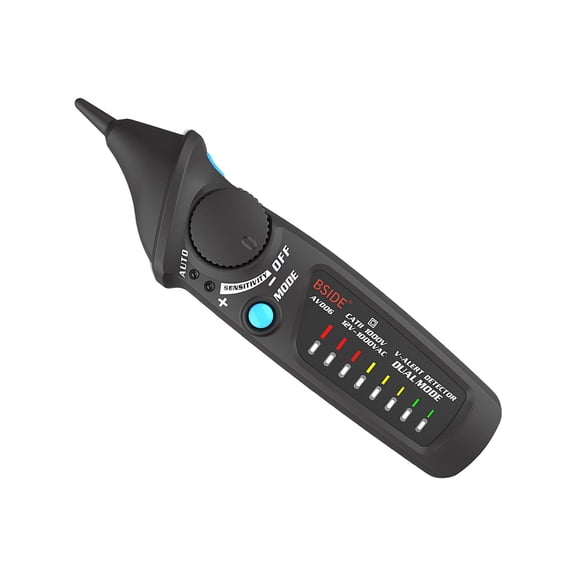 Compact Detector with Visual/Sound Alarms, ABS Body, 12V-1000V AC Sensitivity for Professional Electrical Testing