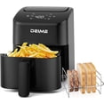 thumbnail image 1 of Compact Digital Air Fryer, 3 Qt, Black, Touch Control, Nonstick Dishwasher-Safe Basket, 900W, 400 ° F, 1 of 7