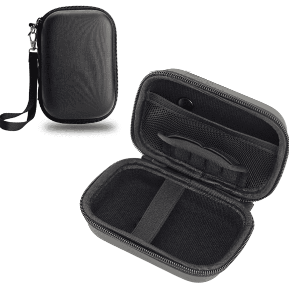 Compact Digital Camera Case, Shockproof EVA Hard Shell Protective Carrying Bag with Wrist Strap, Water Resistant Travel Storage Pouch for Point and Shoot Cameras