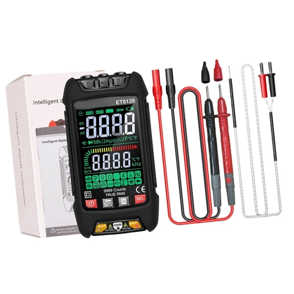 Compact Digital Electronic Measuring Tool Full Screen Digital Multimeter With Intelligent Measurement