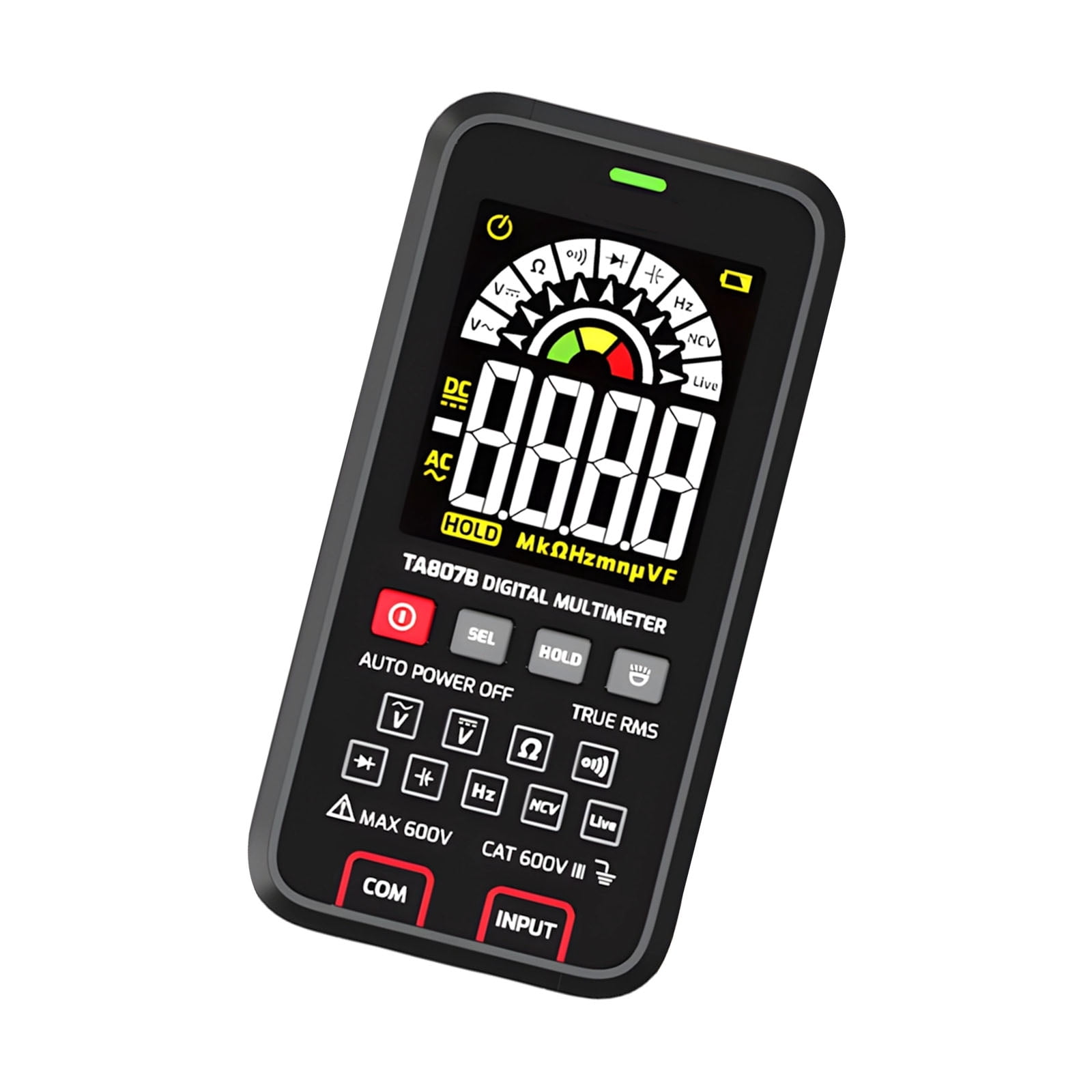 Compact Digital Multimeter With Sturdy ABS Case Electrical Meter Ideal For Household Circuit Testing And Repairs