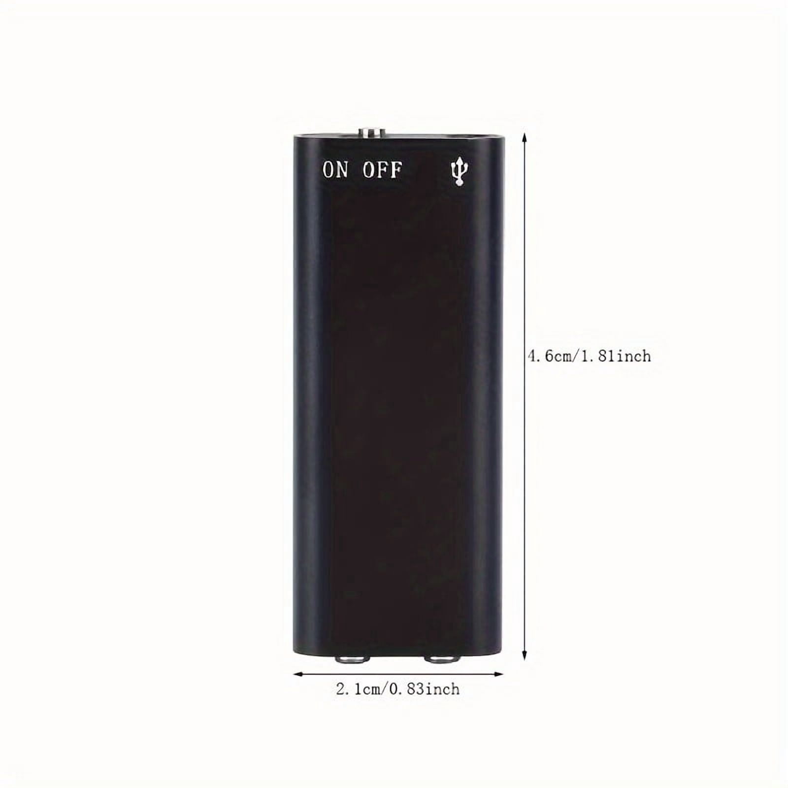 Compact Digital Voice Recorder for Lectures And Conferences, Featuring 8 Hours of Continuous Recording with Voice Activation, Available in Black