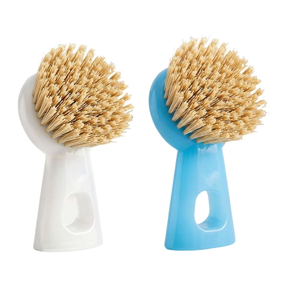 Compact Dishes Scrubber Brush For Sink And Vegetable Washing With Ergonomic Handle Kitchen Clearing Tool Countertop Brus