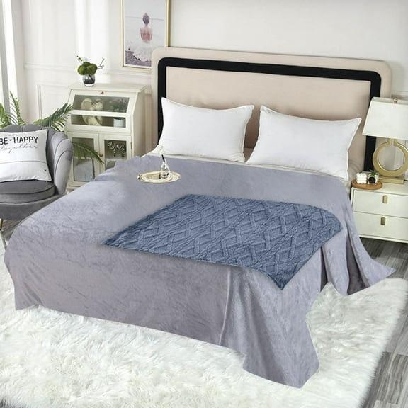 Compact Double-Sided Flannel Taffeta Blanket with Lightweight Warmth, Reversible Taffeta-Flannel Comfort Space-Saving Foldable Design, Small Conditioning Cover for Nap Office Travel Car Use