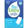 thumbnail image 1 of Compact Dry Laundry Detergent Sheets - Up to 64 Loads (32 Sheets) - Paraben-Free - Original Eco-Strip Liquidless Detergen - Fresh Linen | Packaging May Vary, 1 of 5