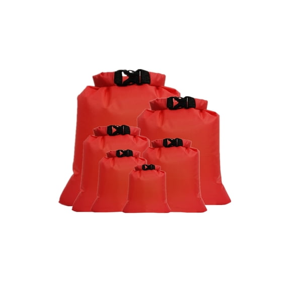 Compact Dry Pouches 6 Pack Strong Polyster Gear Security For Backpacking Backpacking