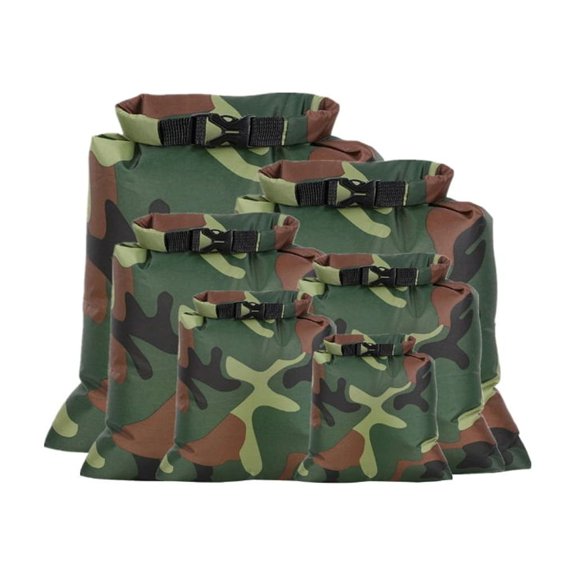 Compact Dry Pouches 6 Pack Strong Polyster Gear Security For Backpacking Backpacking