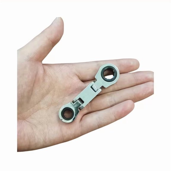 Compact Dual Adjustable Head Ratchet Wrench - 72-Tooth Quick Release Torx Key, Durable Chrome Vanadium Steel for Efficient Repairs