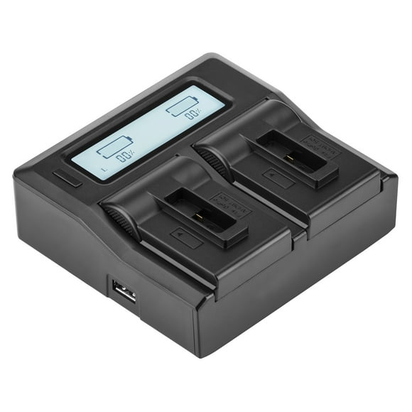Green Extreme Compact Dual Smart Charger with LCD Screen for GoPro HERO 5 Black AABAT-001 Battery Pack