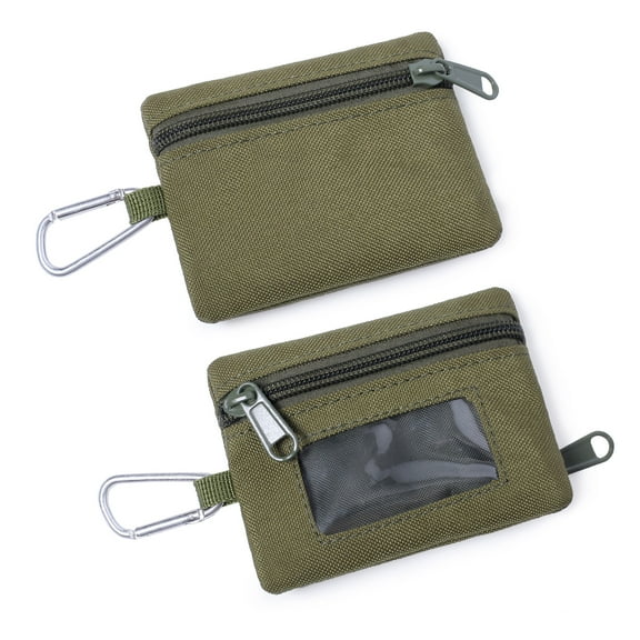 Compact EDC Utility Pouch Accessories Organizer Pouch Coin Purse Keychain Pocket Credit Card Holder Waist Pack
