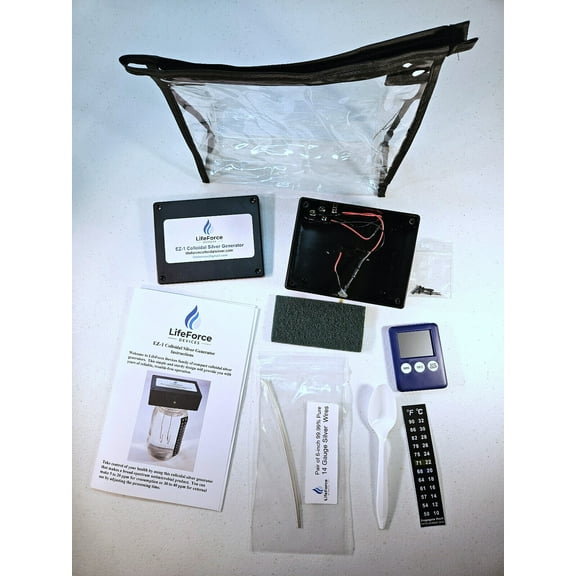 Compact EZ-1 Deluxe Colloidal Silver Generator Package by LifeForce Devices