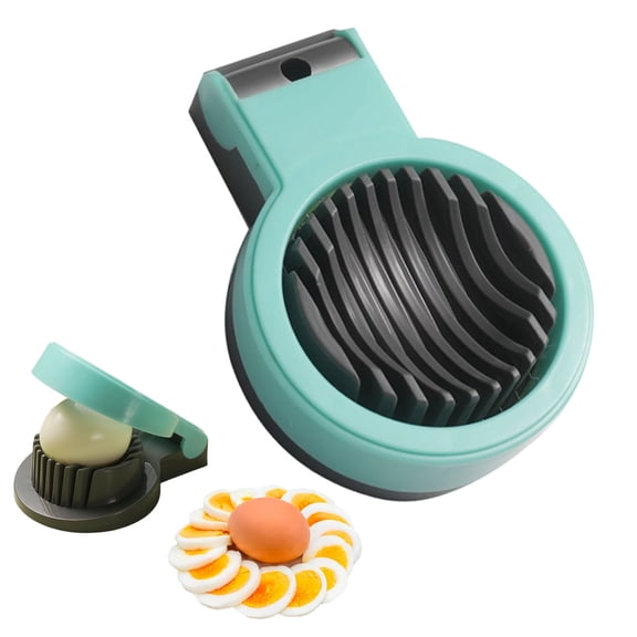Compact Egg Slicer Dicer Stainless Steel Wire Cutter For Hard Boiled Eggs Strawberries Soft Fruits Kitchen Gadget