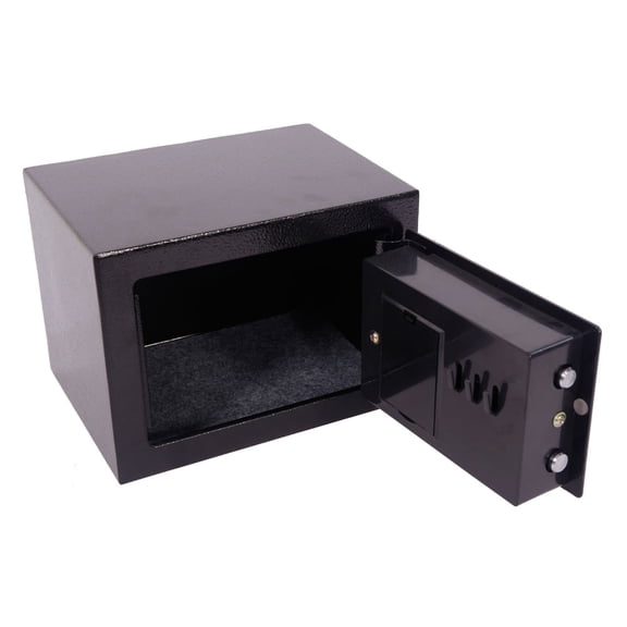 Compact Electronic Wall-Mount Steel Safe Box with Digital Code Lock, Secure Metal Security Case 17EF