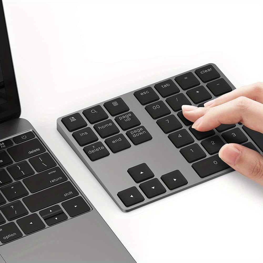 Compact Ergonomic Wireless Keyboard | Portable Rechargeable for Office ...