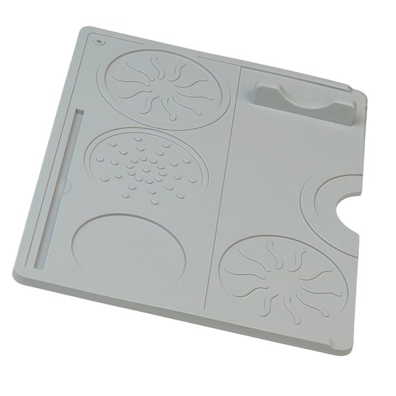 Compact Espresso Counter Mat with Silicone Design, Stable Tamping Support, Daily Coffee Setup Aid for Homes