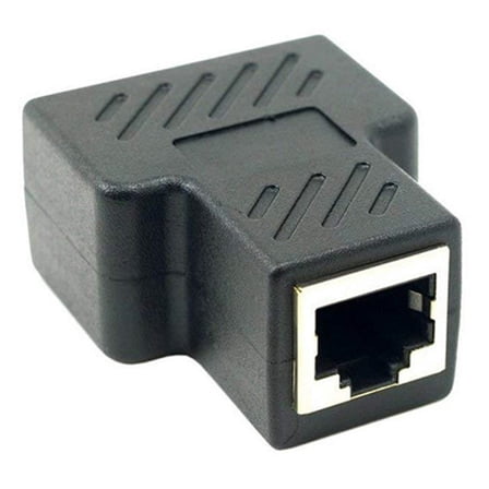 Compact Ethernet Splitter Adapter for Dual For RJ45 Connections at Home