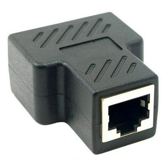 Compact Ethernet Splitter Adapter for Dual For RJ45 Connections at Home