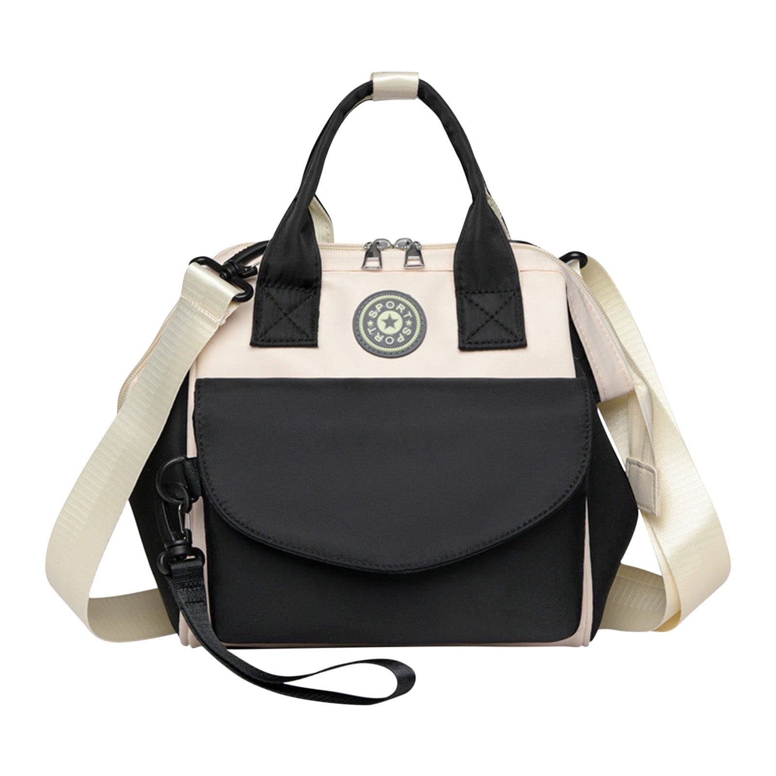 SUDE GENUINE COW LEATHER TOTE BAG - Spacious Shoulder Bag With Interior Pocket & Detachable Zippered Pouch