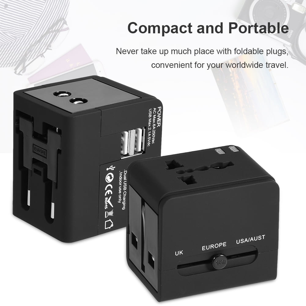 Compact Fast Charging Adapter, All In One Full Protection Power Plug Adapter, Phone Charging For