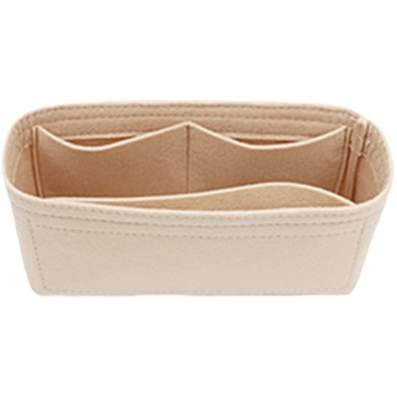 Compact Felt Handbag Organized Insert With Versatile Storage For Daily Essential Shoulder Bag Purse Organization