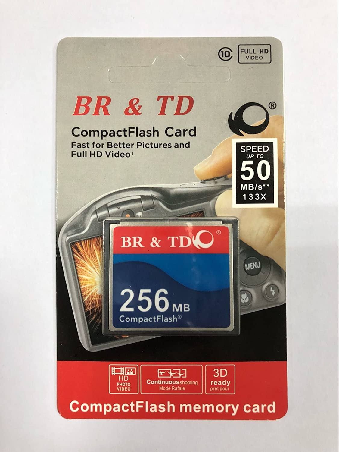 BR&TD Compact Flash Speicherkarte 64MB - Ideal Für ältere Kameras