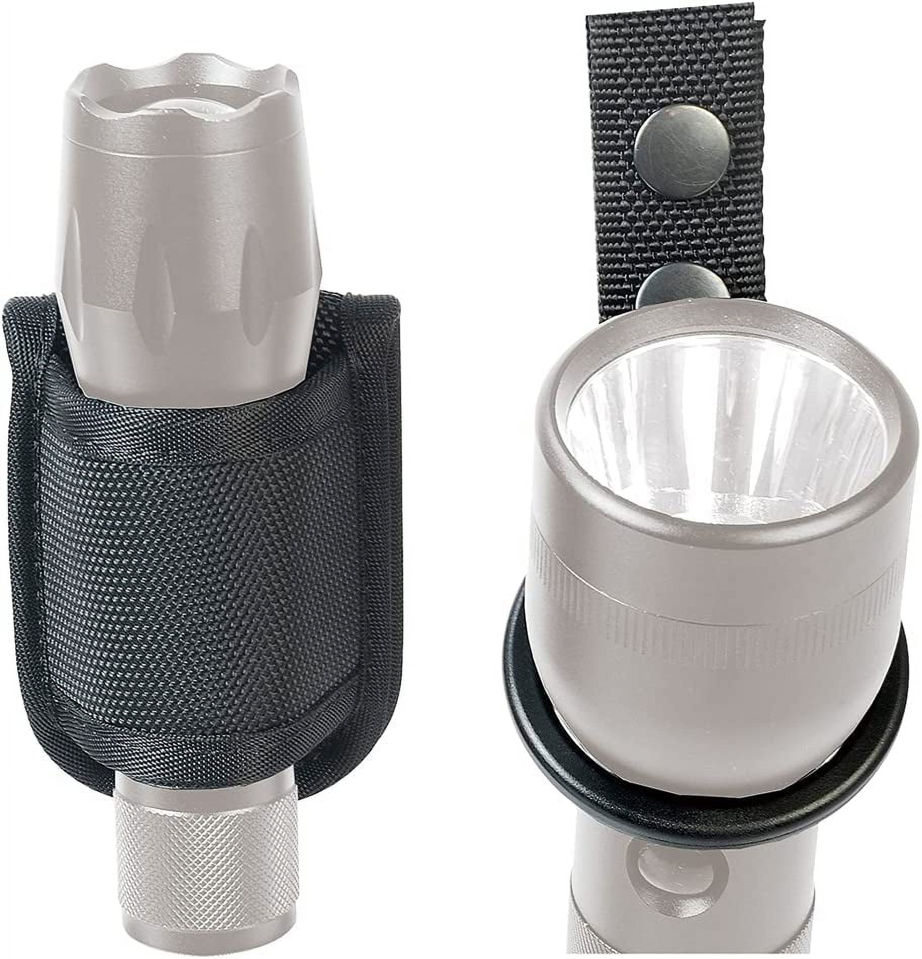 Compact Flashlight Holder with Strap for Mag Lite and D/C Cell