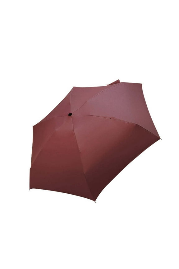 Compact Flat Folding Sun Umbrella, Lightweight Portable Parasol, Windproof Travel Umbrella, Mini Foldable Sunshade Umbrella for Outdoor Sun Protection, Daily Commute and Travel Use