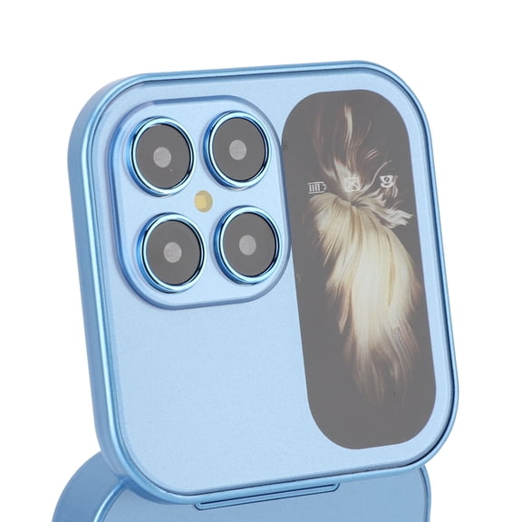 Compact Flip Phone W/ Dual SIM, 2G Network Compatible, FM Radio, Camera Flashlight, Includes Lanyard