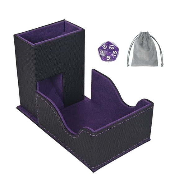 Compact Foldable Dices Roller Tower With Storage Bag for Tabletop Role-playing Game and Travel