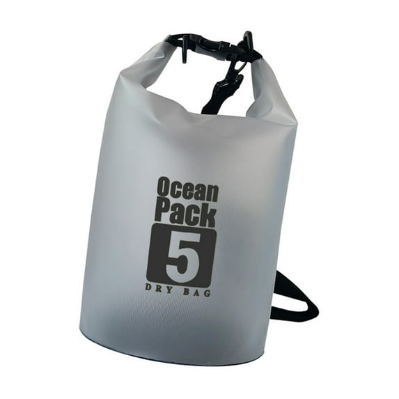 Compact Foldable Dry Bag with Removable Shoulder Strap Transparent PVC Construction For Beach Camping Water Adventures
