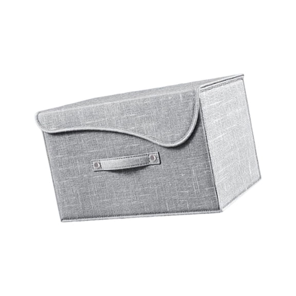 Compact Foldable Fabric Bin Removable Dust Cover Multifunctional Home Office Storage
