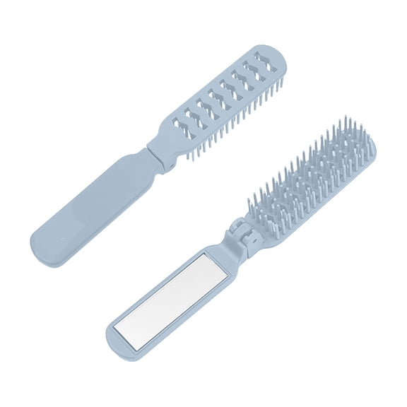 Foldable Hair Brush Travel Comb Compact Hair Brush for Curly Hair Portable Tool for Children and Women Long Hair Ideal for Travel and Car Use