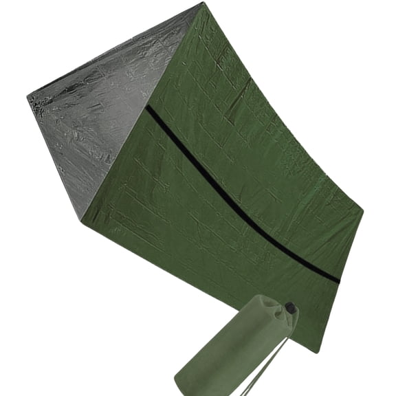 Compact Foldable Reflective Outdoor Tent For Camping Hiking Backpacking With Heat Retention Feature