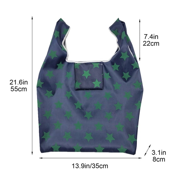 Compact Foldable Shopping Bag – Waterproof Oxford Square Tote, 40L Capacity, Reinforced Handles, for Grocery, Travel, Beach, Eco Friendly