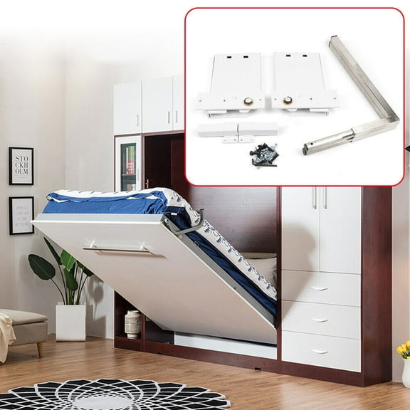 Spring Hinges for Compact Folding Bed - Iron & Stainless Steel Construction, Easy Assembly, Supports Up to 90 kg