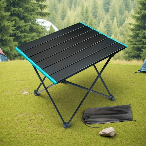 Compact Folding Camping Table, 16x12x14 Inch Lightweight Portable Side Table for Outdoor Picnic, BBQ, Balcony, Tailgating