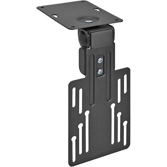 Compact Folding Ceiling TV Mount | Flip Down and Under Cabinet TV Bracket for Small Screens Up to 24 Inches | 90 Tilt and 360 Swivel | VESA 50x50, 75x75, 100x100 | Max 18 lbs