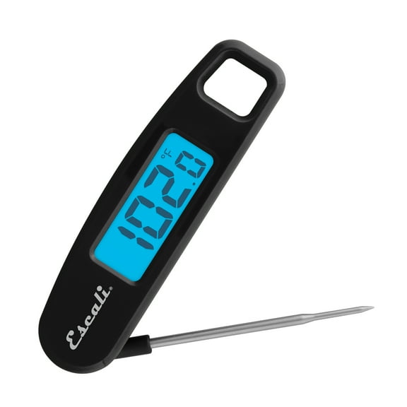 Compact Folding Digital Thermometer, Black
