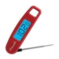 thumbnail image 1 of Escali Compact Portable Meat Candy Folding Digital Thermometer, Backlit Display Easy to Storage with Magnet, Red, 1 of 3