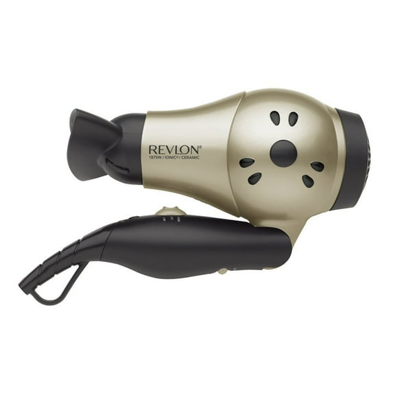 Compact Folding Handle Hair Dryer for Travel - Dual Voltage, Ionic Technology