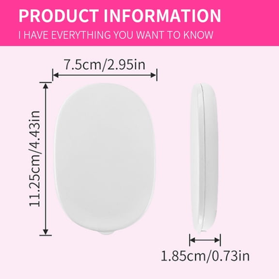 Compact Folding LED Makeup Mirror for Women - Touch Dimming  Dual-Sided Magnification  Rechargeable & Portable