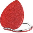 thumbnail image 1 of Compact Folding Makeup Mirror Butterfly/ Heart Shaped Magnifying Mini Vanity Mirror, Portable Travel Makeup Mirror Double-Sided Cute Glitter Cosmetic Mirror for Women Home Office Valentine's Day, 1 of 7