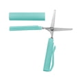 thumbnail image 1 of Compact Folding Pocket Scissors – Pen-Sized Travel Shears with Safety Lock, Stainless-Steel Blades for Snipping Threads, Opening Packages & Craft Projects on The Go,Pen-shaped Scissors,Green, 1 of 6