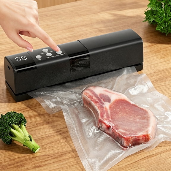 Compact Food Vacuum Sealer, Portable Airtight Storage Sealing Machine for Chips, Candies, Prepared Meals, Indoor & Outdoor Food Preservation