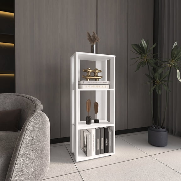 Four-Tier Shelves | Great for Small Spaces | Strong Particle Board Construction | Keep Things in Order