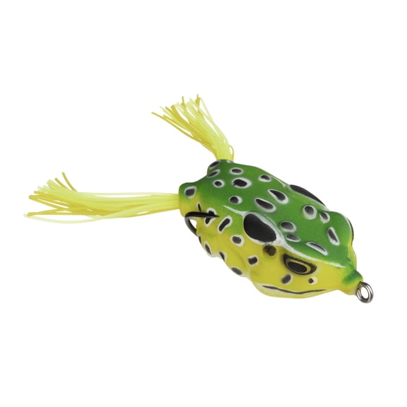 Lunkerhunt Compact Short Skirted Frog, Leopard, 2.25 in, 1/2 oz