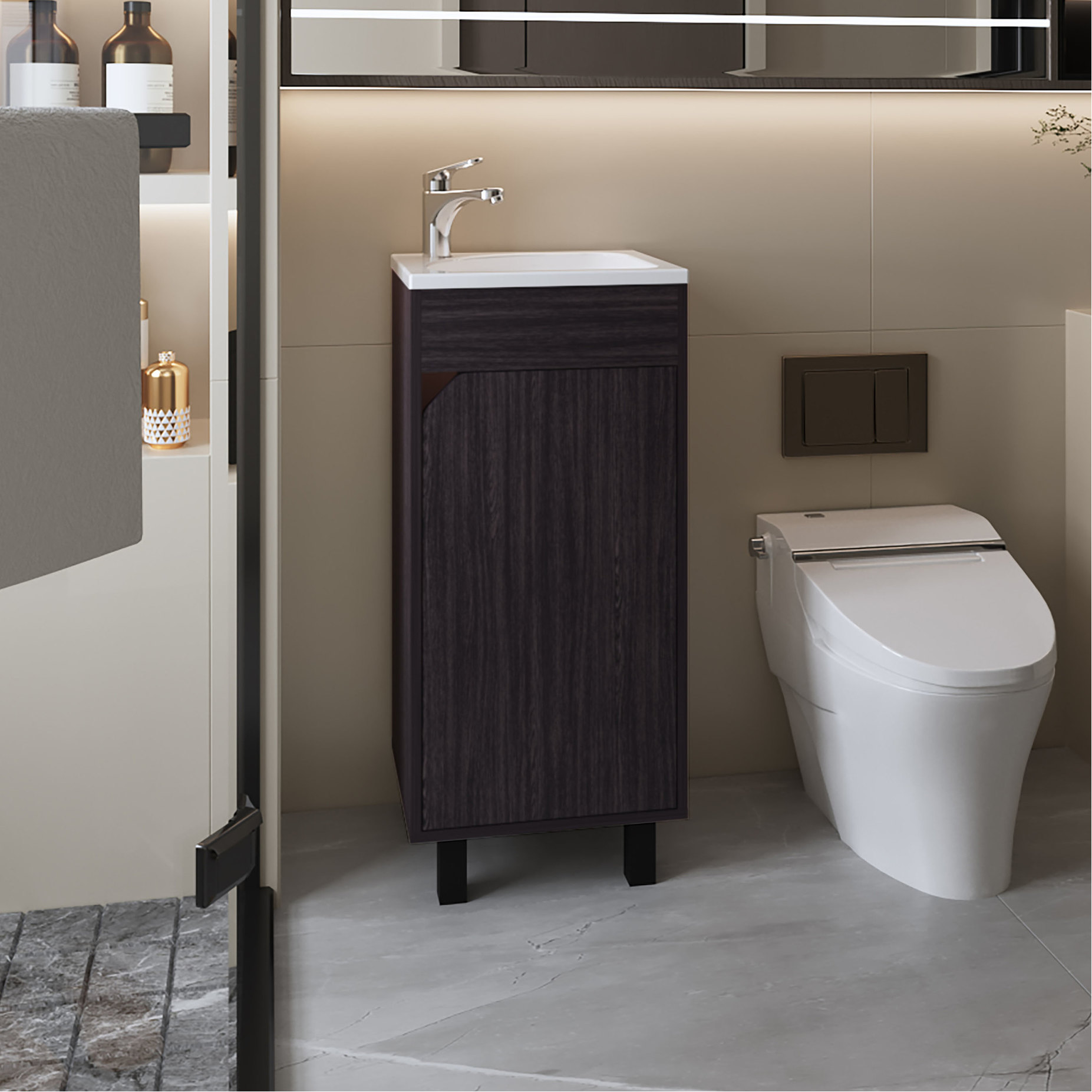 Compact & Functional | Storage Cabinet | Small Bathroom - Walmart.com