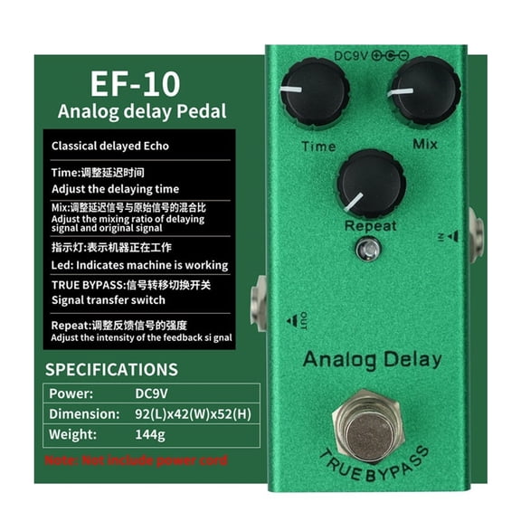 Compact Guitar Effects Processor Single Type 9V Electric Guitar Effect Pedal Musical Instrument Accessories Enduring