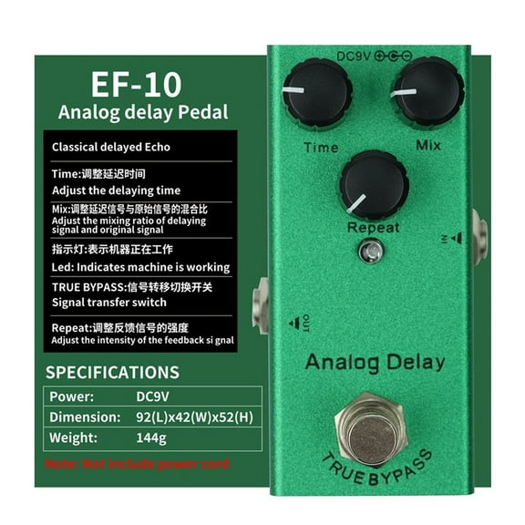 Compact Guitar Effects Processor Single Type 9V Electric Guitar Effect Pedal Musical Instrument Accessories Enduring