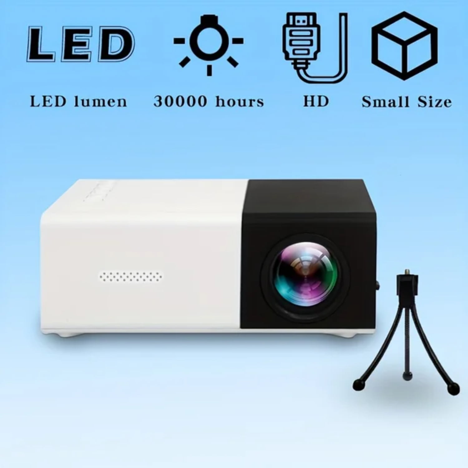 Best Portable Projector For Presentations Compact HD Mini Office Projector - Portable YG300 LED Projector for